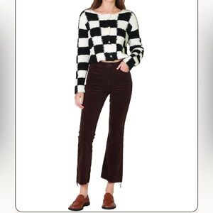 MOTHER Denim The Hustler Ankle Fray Corduroy Pants